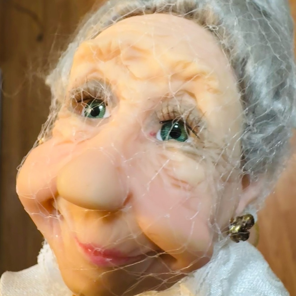Charming Grandmother Fairy with Silver Hair
